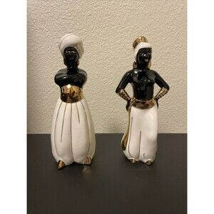 Vintage Black Americana Blackamoor  Style Moorish Figures